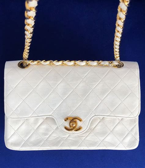 chanel white bags 2017|white vintage chanel bag.